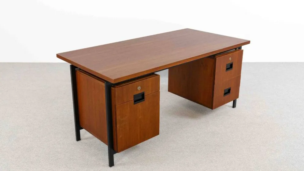 Bureau en teck EU02 série Japon de Cees Braakman pour Pastoe
