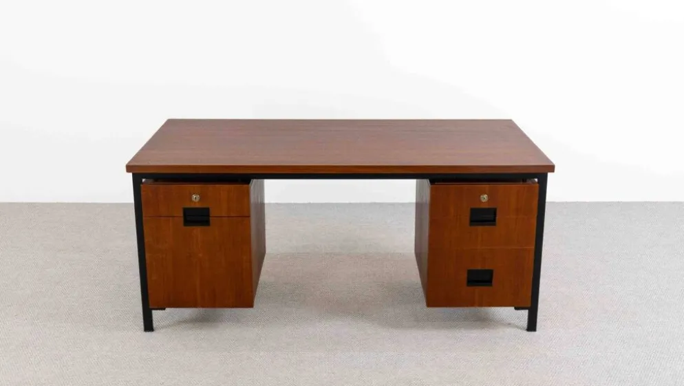 Bureau en teck EU02 série Japon de Cees Braakman pour Pastoe