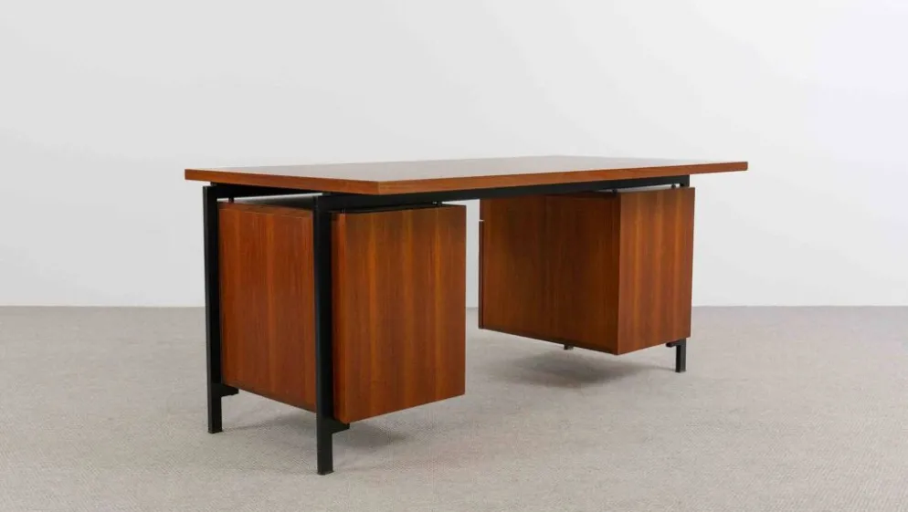 Bureau en teck EU02 série Japon de Cees Braakman pour Pastoe