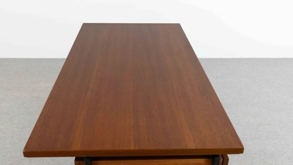 Bureau en teck EU02 série Japon de Cees Braakman pour Pastoe