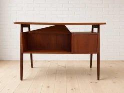 Bureau en teck petit danois par Gunnar Nielsen pour Tibergaard