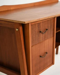 Bureau en teck scandinave, années 1950