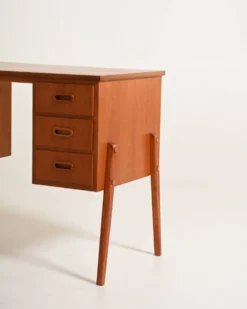 Bureau en teck scandinave, années 1960