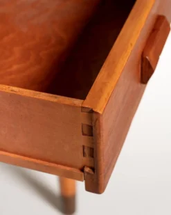 Bureau en teck scandinave avec une extension pliante, années 1950/1960