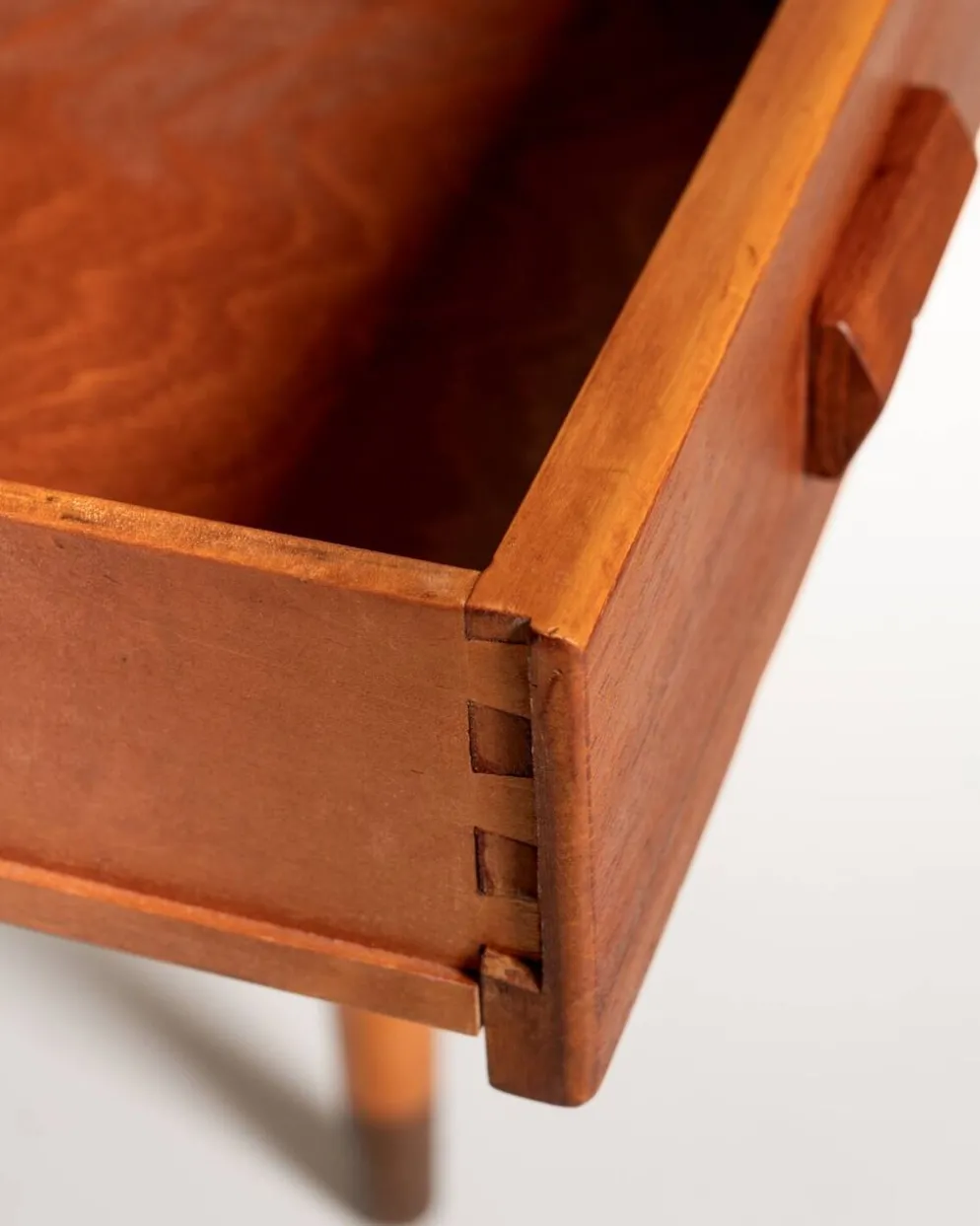 Bureau en teck scandinave avec une extension pliante, années 1950/1960