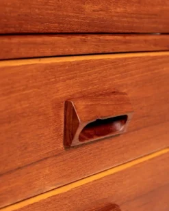 Bureau en teck scandinave avec une extension pliante, années 1950/1960