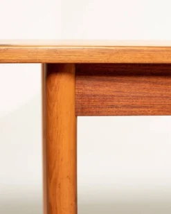 Bureau en teck scandinave avec une extension pliante, années 1950/1960
