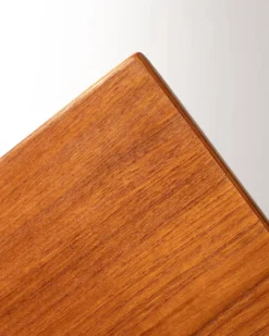 Bureau en teck scandinave avec une extension pliante, années 1950/1960