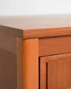 Bureau en teck scandinave avec tiroirs coulissants, années 1960