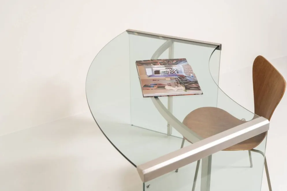 Bureau en verre "President" par Gallotti & Radice