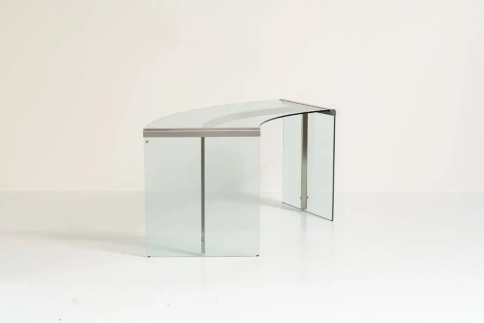 Bureau en verre "President" par Gallotti & Radice