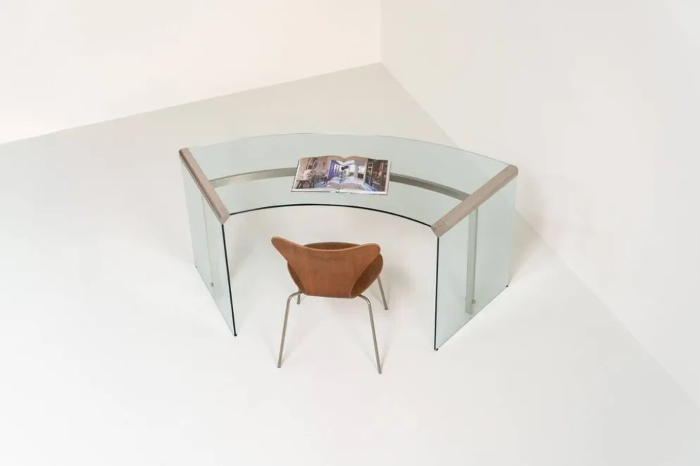 Bureau en verre "President" par Gallotti & Radice