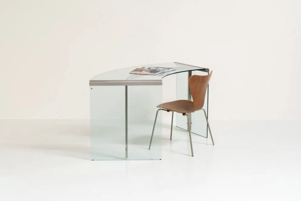 Bureau en verre "President" par Gallotti & Radice