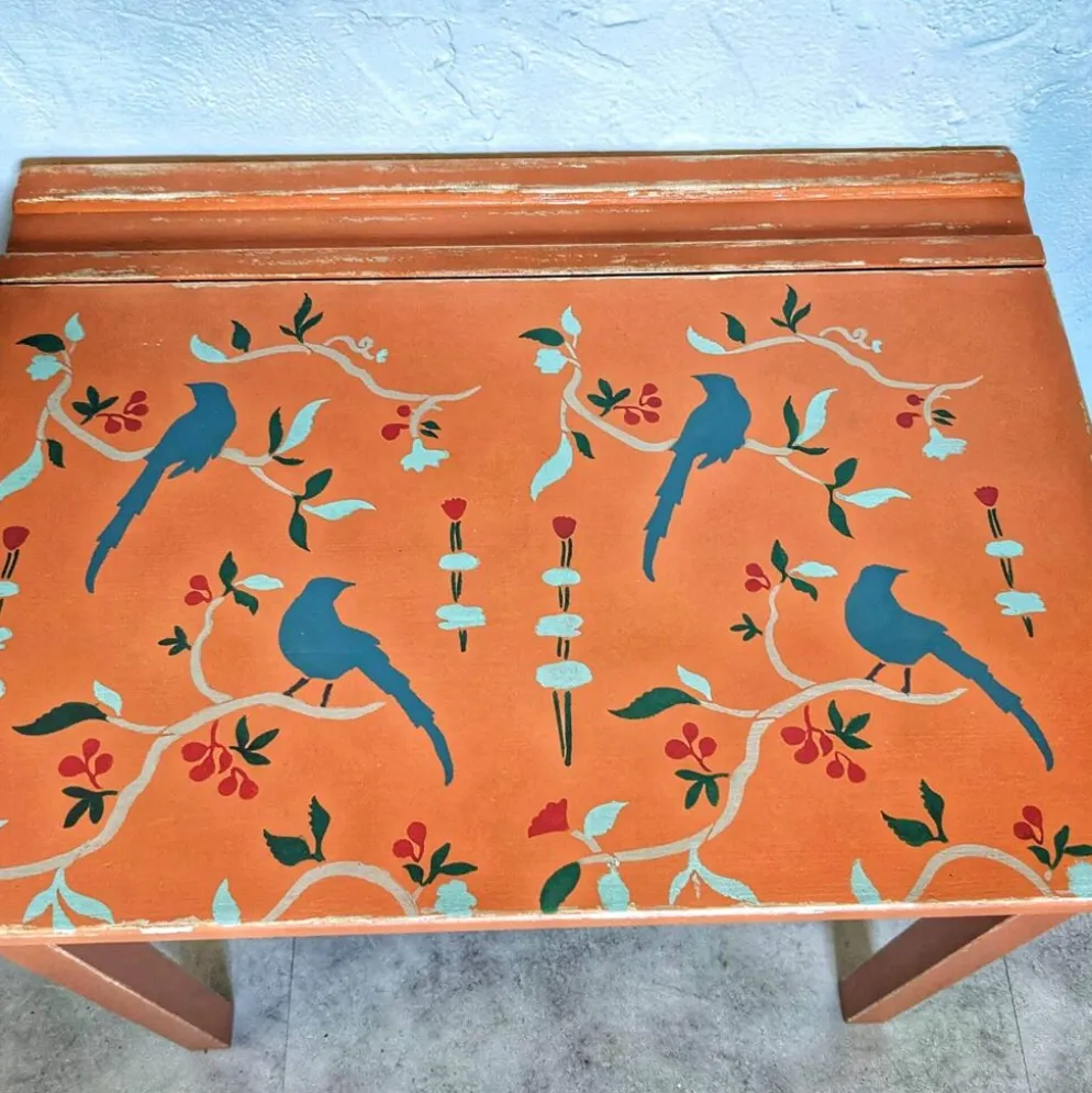 Bureau et chaise écolier terracotta