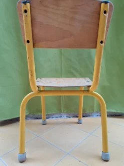 Bureau et chaise d’écolier vintage