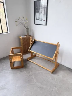 Bureau et chaise enfant pin Bauhaus