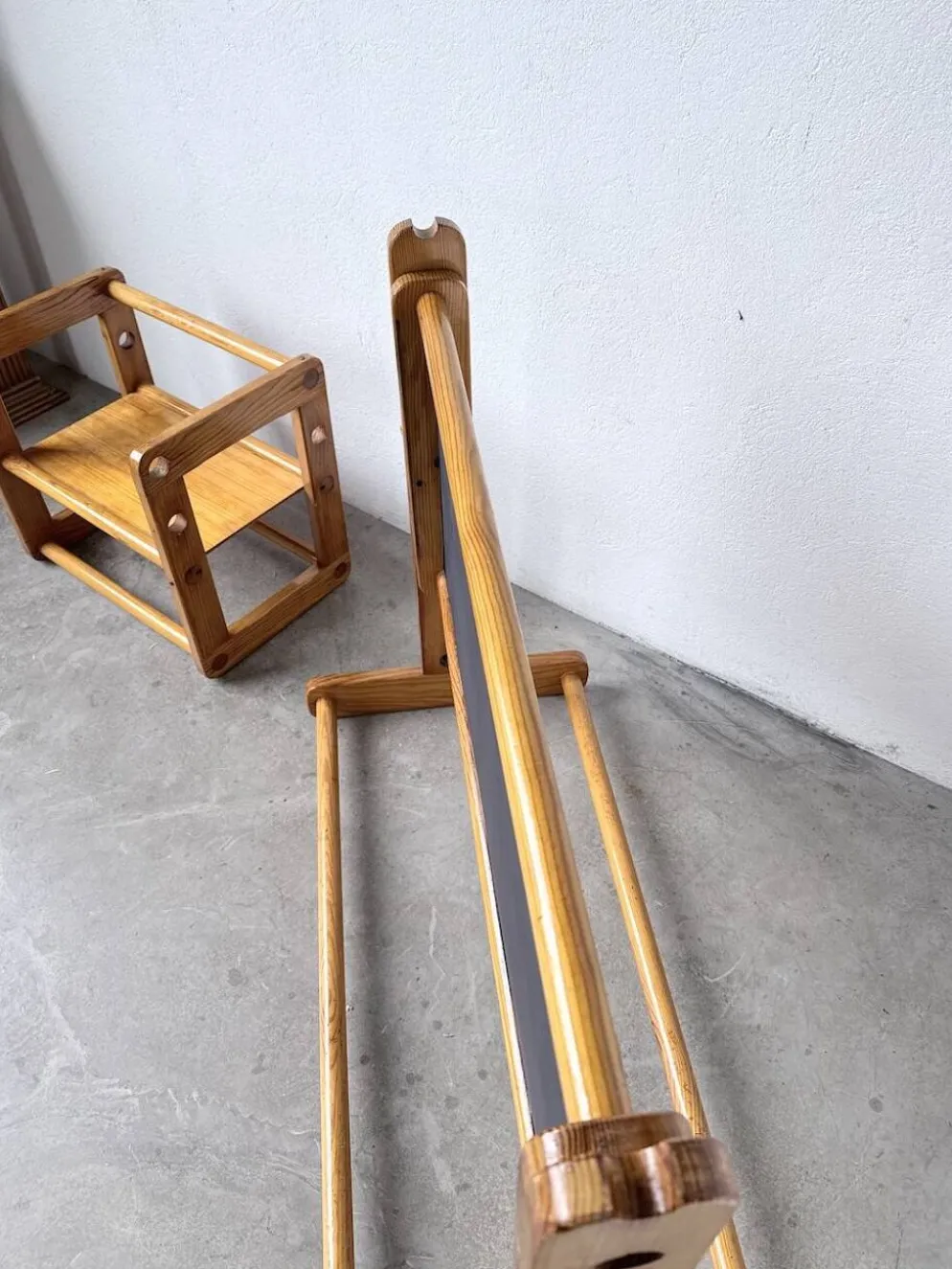 Bureau et chaise enfant pin Bauhaus