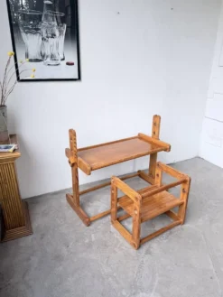Bureau et chaise enfant pin Bauhaus