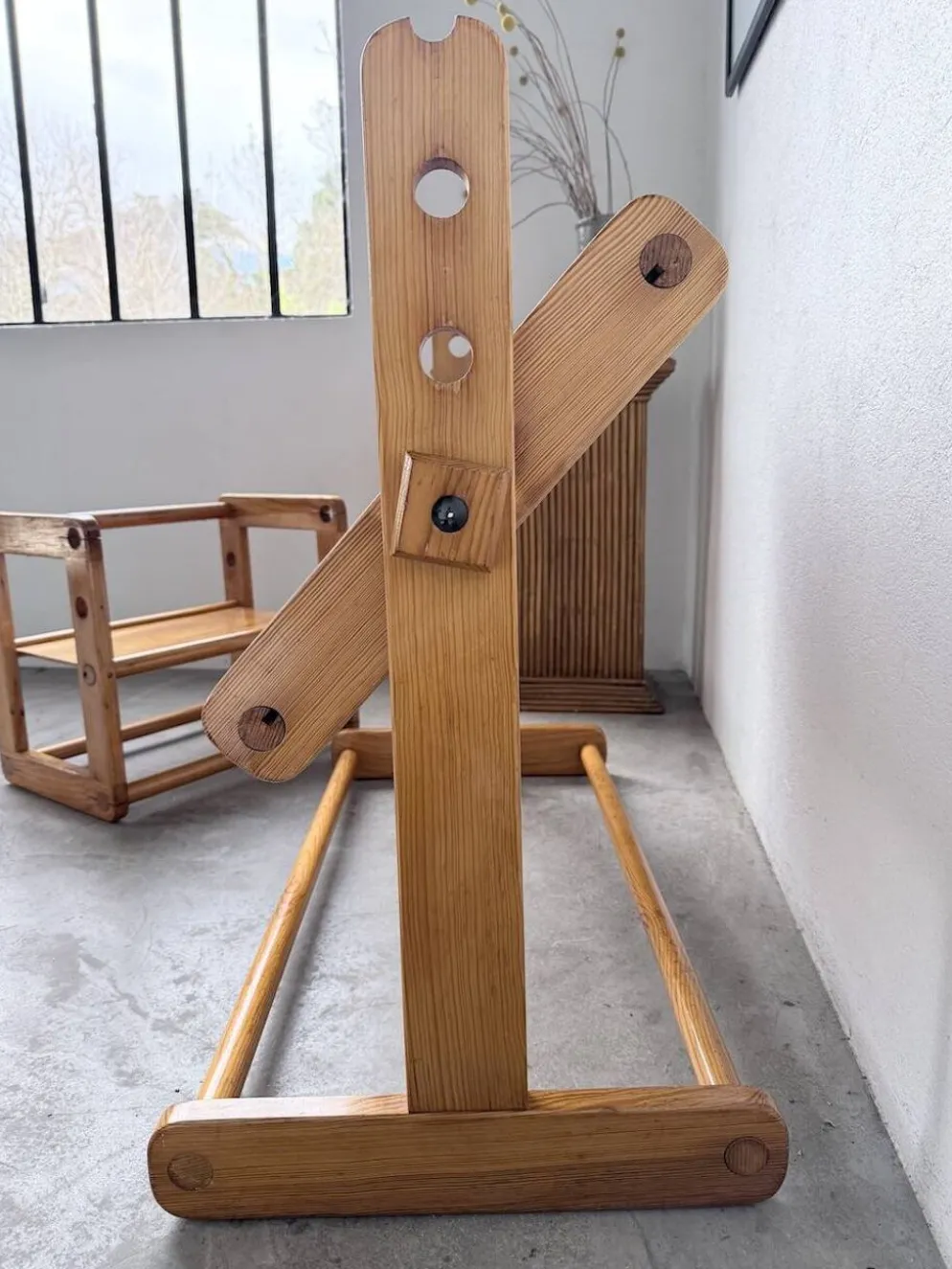 Bureau et chaise enfant pin Bauhaus