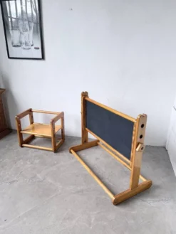Bureau et chaise enfant pin Bauhaus