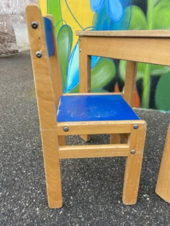 Bureau et siège enfant vintage 1980