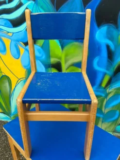 Bureau et siège enfant vintage 1980