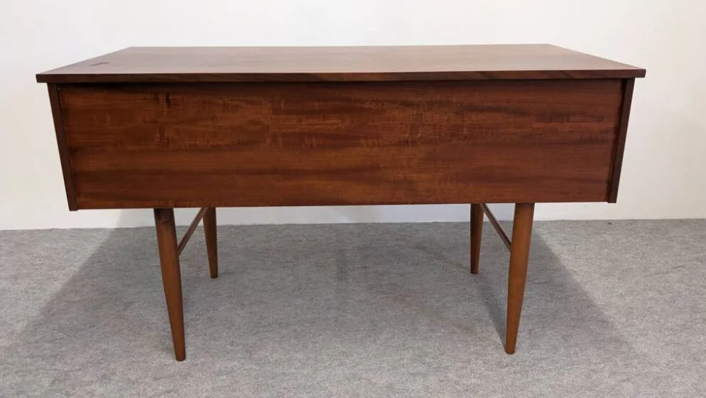 Bureau et son étagère amovible de style scandinave en teck, RDA vers 1960