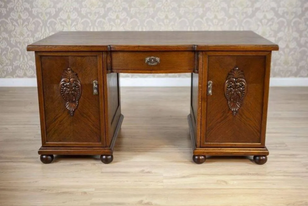 Bureau exécutif en chêne, années 1930