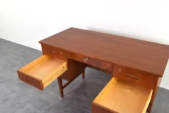 Bureau exécutif en teck danois de style mid-century moderne, années 1960