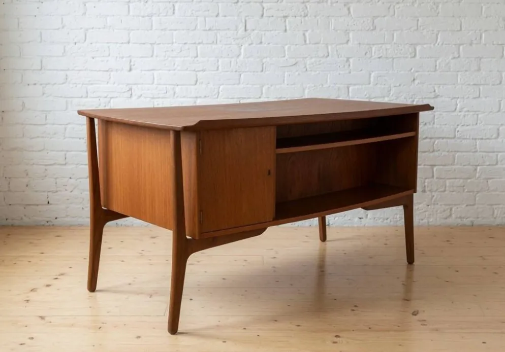 Bureau exécutif en teck Svend Aage Madsen, années 1960
