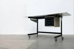 Bureau Flexible Allemand Space Age de Multiform, années 1960