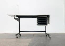 Bureau Flexible Allemand Space Age de Multiform, années 1960