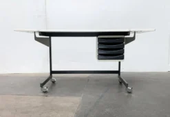 Bureau Flexible Allemand Space Age de Multiform, années 1960