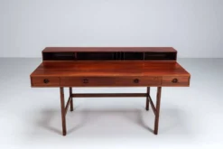 Bureau Flip-Top Partners en rosewood de Peter Lovig, Lovig, Danemark, 1960.