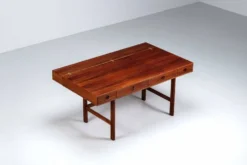 Bureau Flip-Top Partners en rosewood de Peter Lovig, Lovig, Danemark, 1960.