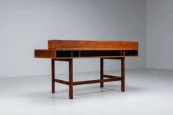 Bureau Flip-Top Partners en rosewood de Peter Lovig, Lovig, Danemark, 1960.