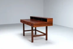 Bureau Flip-Top Partners en rosewood de Peter Lovig, Lovig, Danemark, 1960.