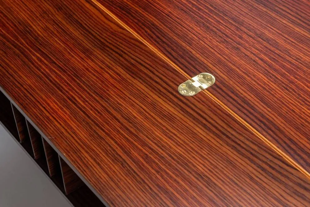 Bureau Flip-Top Partners en rosewood de Peter Lovig, Lovig, Danemark, 1960.