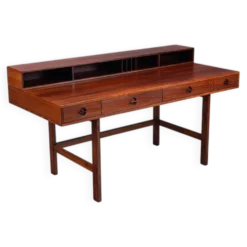 Bureau Flip-Top Partners en rosewood de Peter Lovig, Lovig, Danemark, 1960.