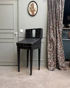 Bureau à gradin ancien noir (rénové)
