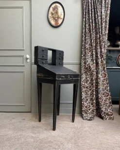 Bureau à gradin ancien noir (rénové)