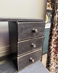 Bureau à gradin ancien noir (rénové)