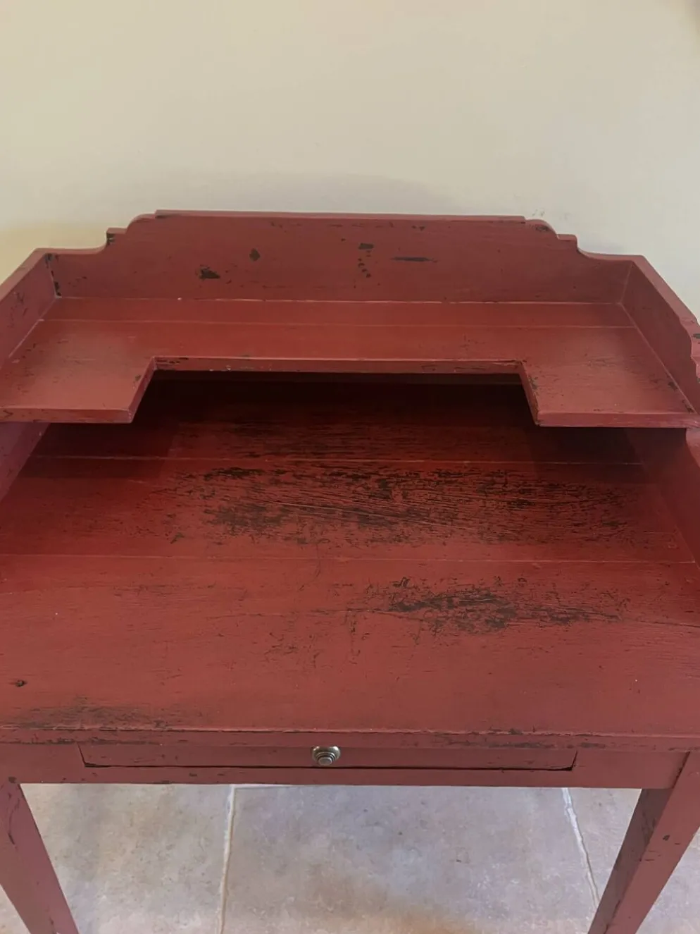Bureau à gradins ancien en chêne massif
