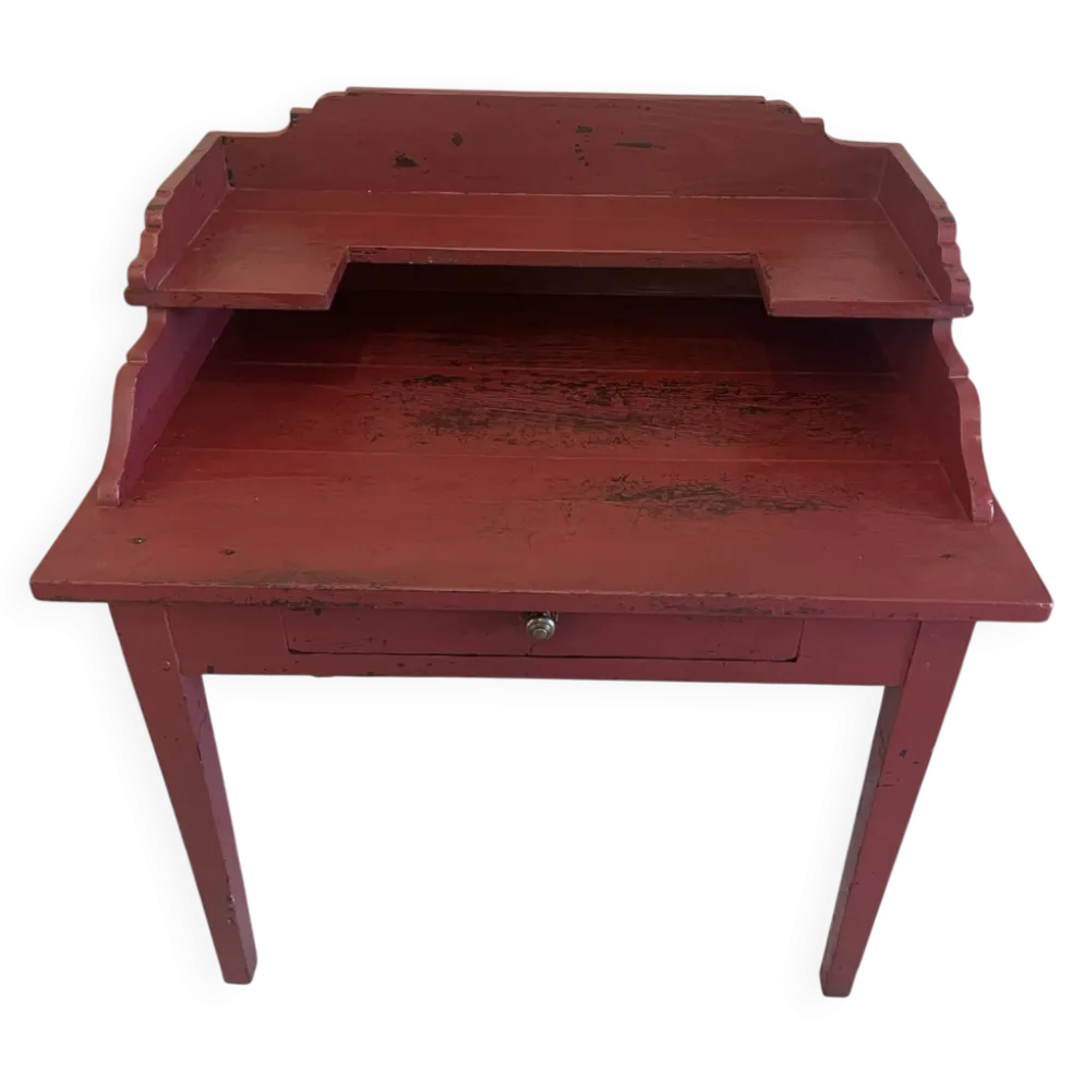 Bureau à gradins ancien en chêne massif
