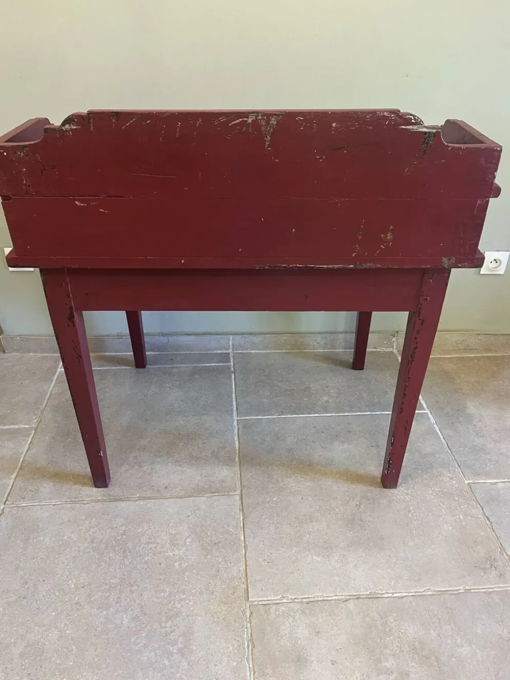 Bureau à gradins ancien en chêne massif