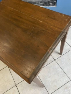 Bureau 1 grand tiroir en bois massif chêne 1950 78x58cm