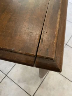 Bureau 1 grand tiroir en bois massif chêne 1950 78x58cm