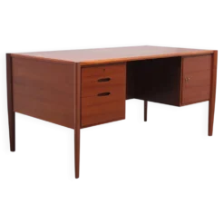Bureau indépendant avec bibliothèque par Wilhelm Renz, années 1960