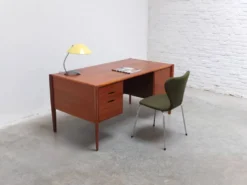 Bureau indépendant avec bibliothèque par Wilhelm Renz, années 1960