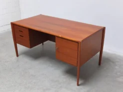Bureau indépendant avec bibliothèque par Wilhelm Renz, années 1960